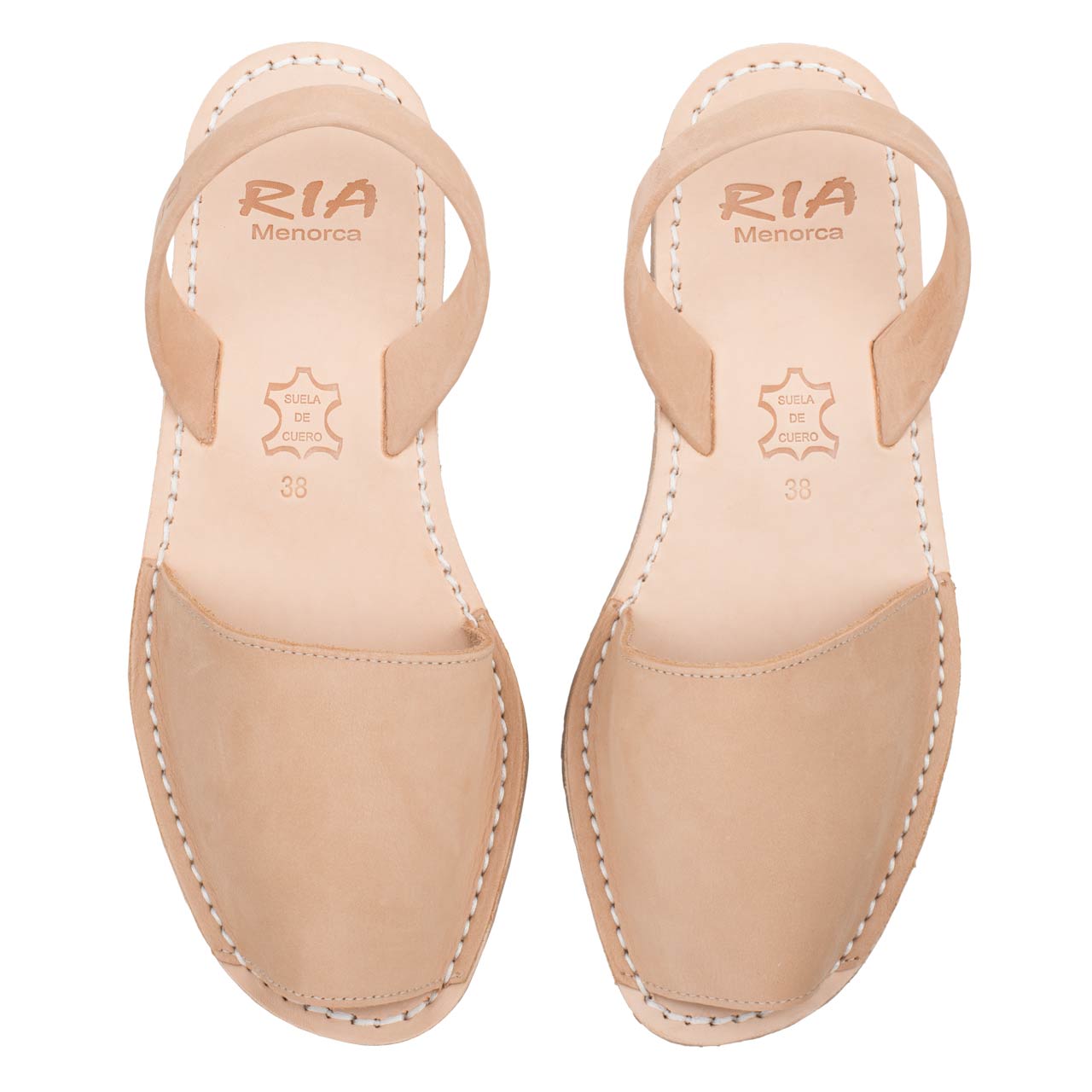 Schöne Avarcas Sandalen von RIA Menorcan in Beige