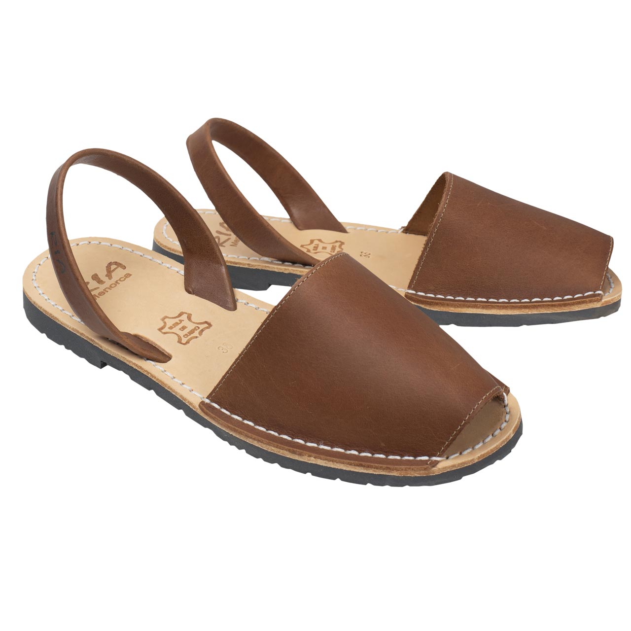 Original Avarcas Sandalen für Damen in Braun von RIA Menorca