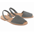 Original Avarcas de Menorca Sandalen für Damen in Grau mit Sohle Karamell