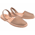 Original Avarcas de Menorca Sandalen für Damen in Beige-Braun mit Karamell Sohle