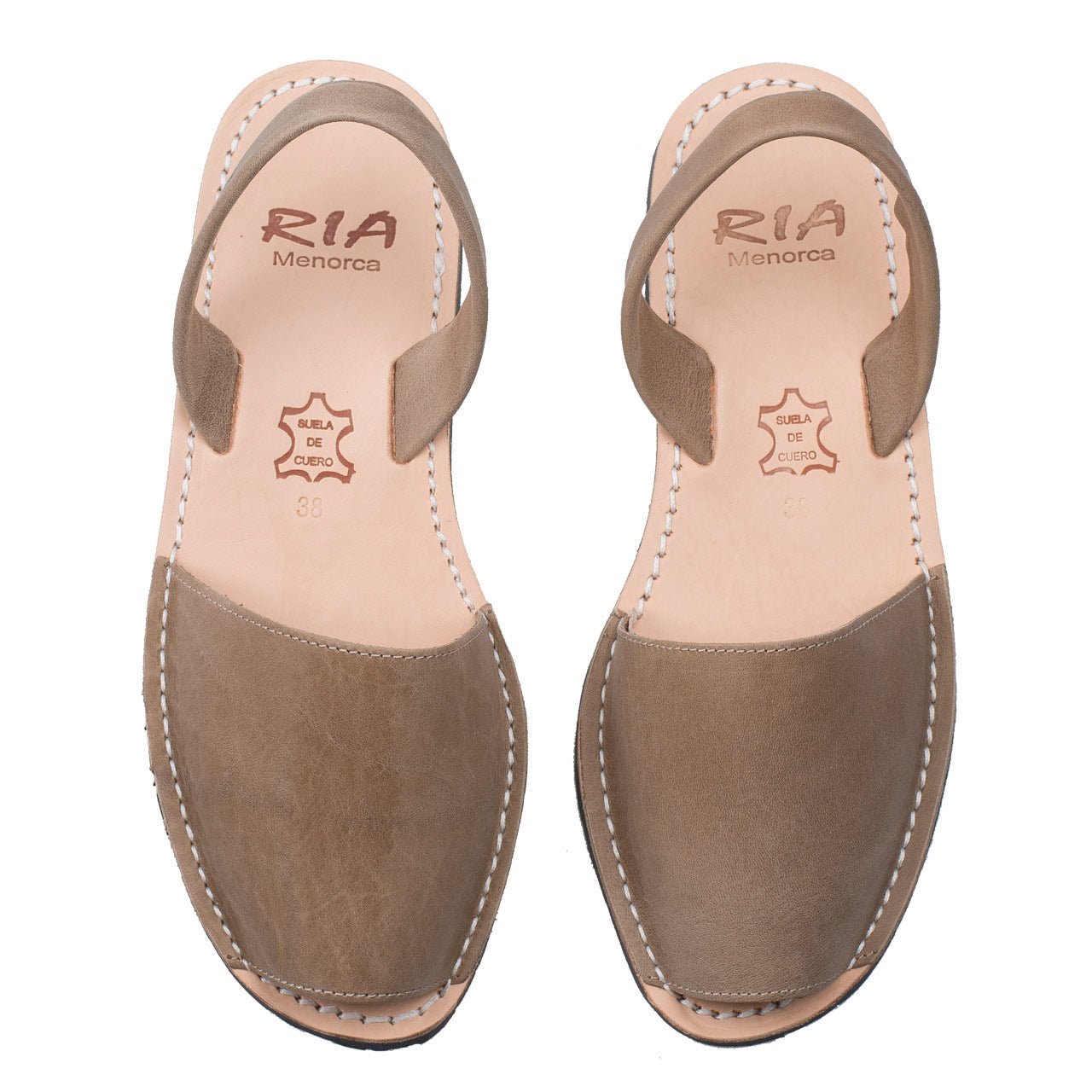 Original Sandalen Avarcas de Menorca von RIA aus Spanien in Graubraun