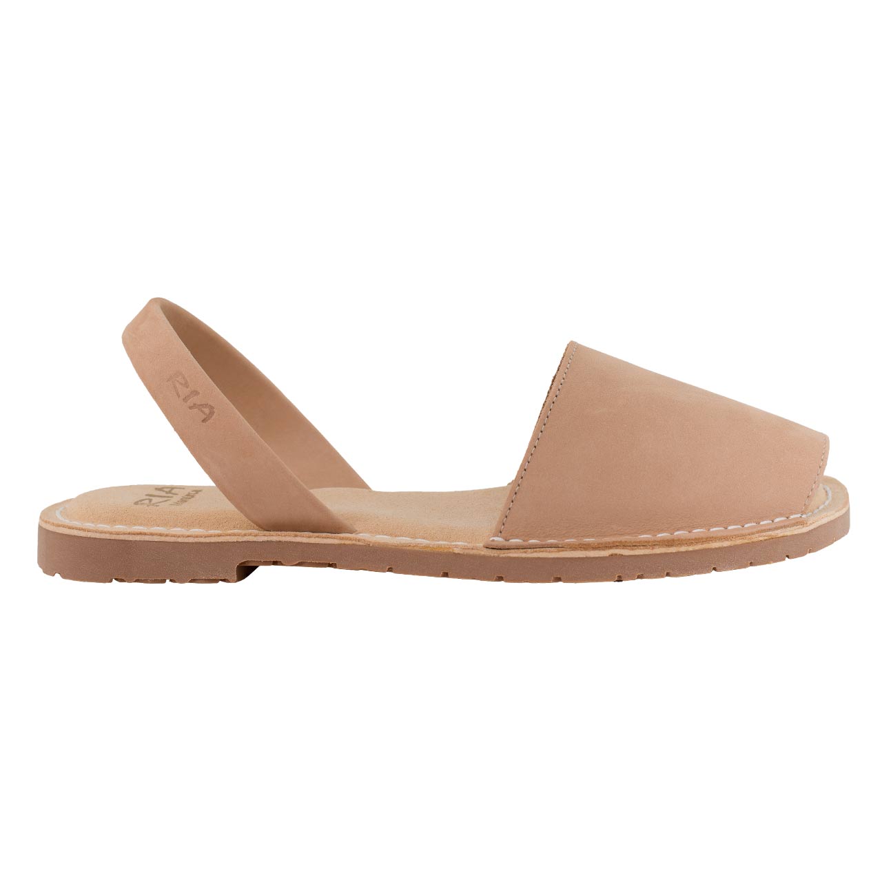 Bequeme Komfort Sandalen Avarca de Menorca für Damen in Farbe Sand