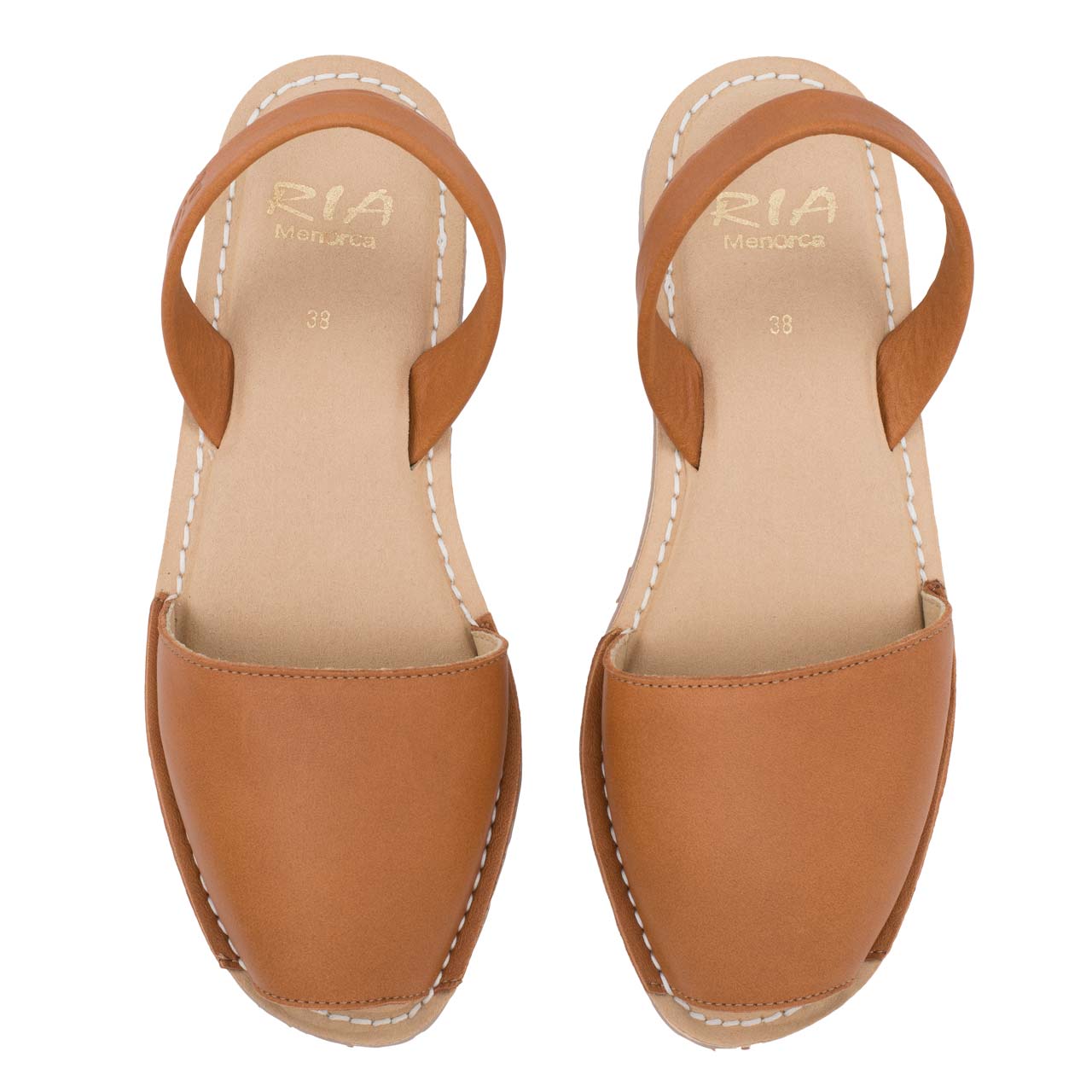 Original Damensandalen Avarcas Comfort aus Spanien mit Gelsohle in Braun