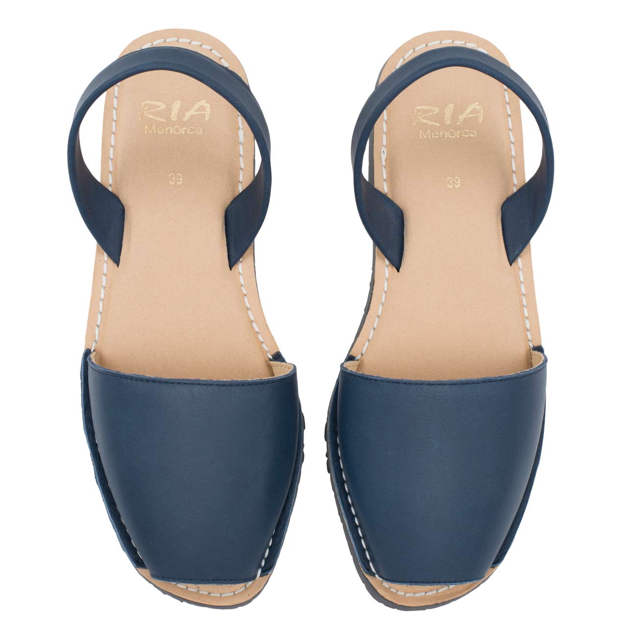 Damensandalen von Ria Menorca Avarcas Komfort in Jeansblau