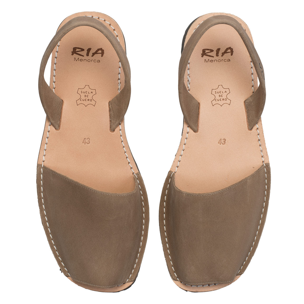 Spanische Avarcas Herrensandalen in Graubraun