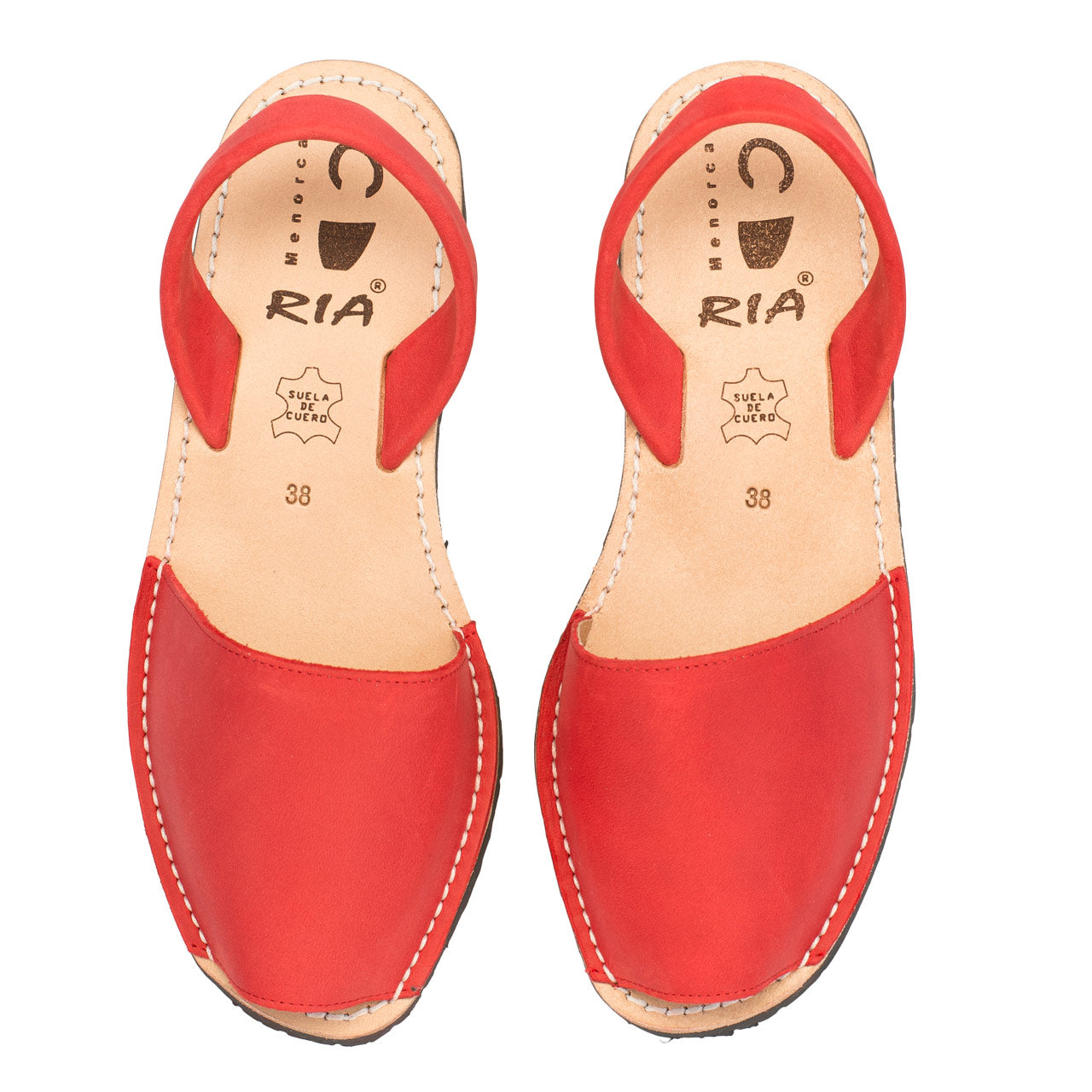 Original Avarca Sandalen für Damen von RIA in Rot