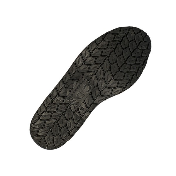 Damen Avarca Sandale handbemalt mit Reifenprofilsohle.